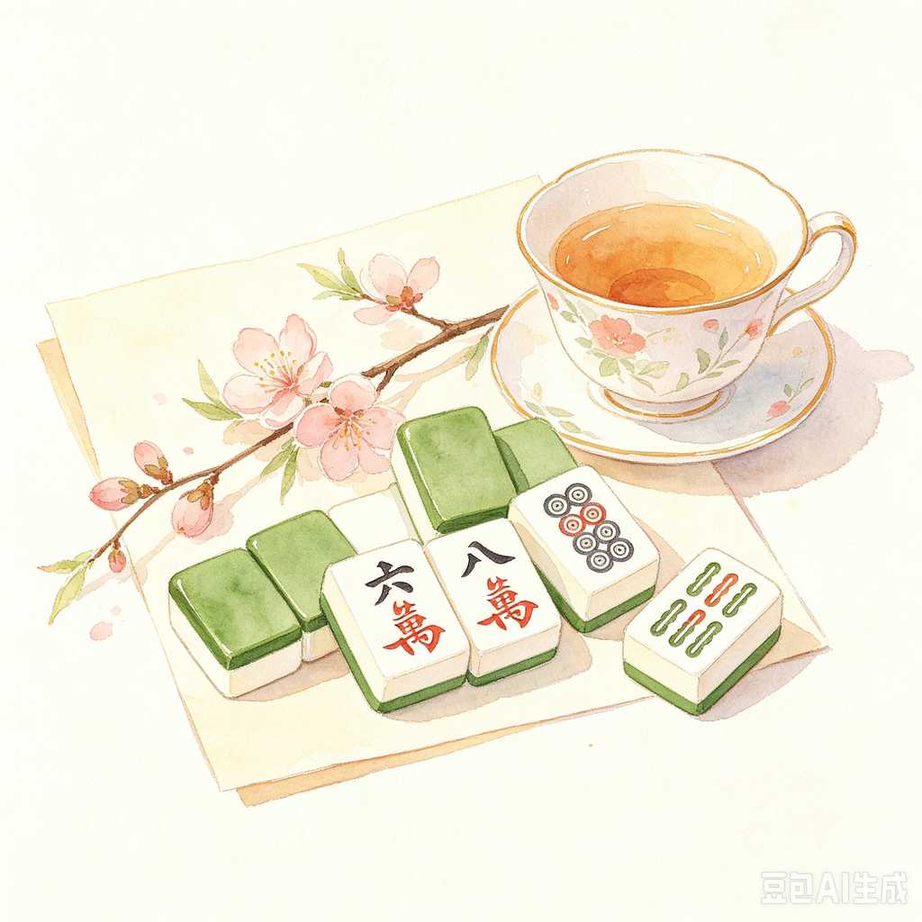 fine carving mahjong set