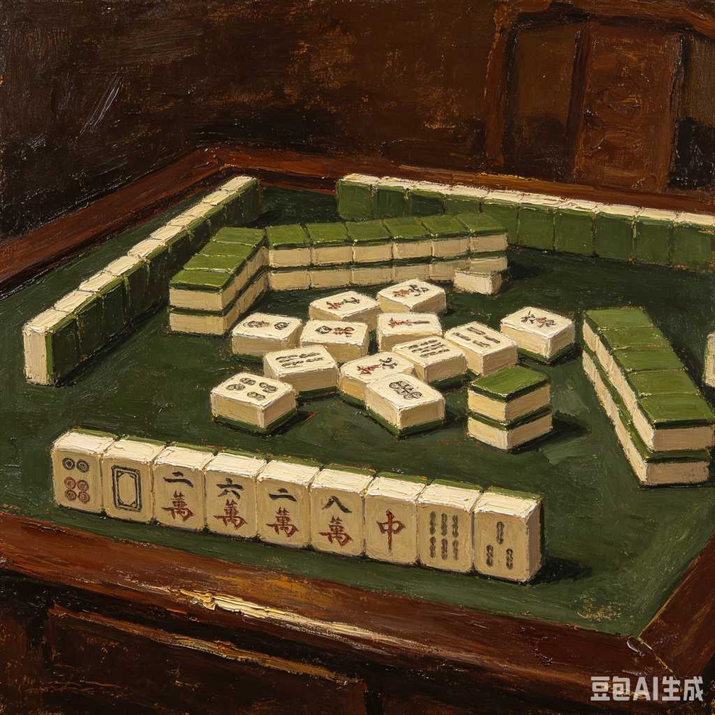 modern color mahjong tiles